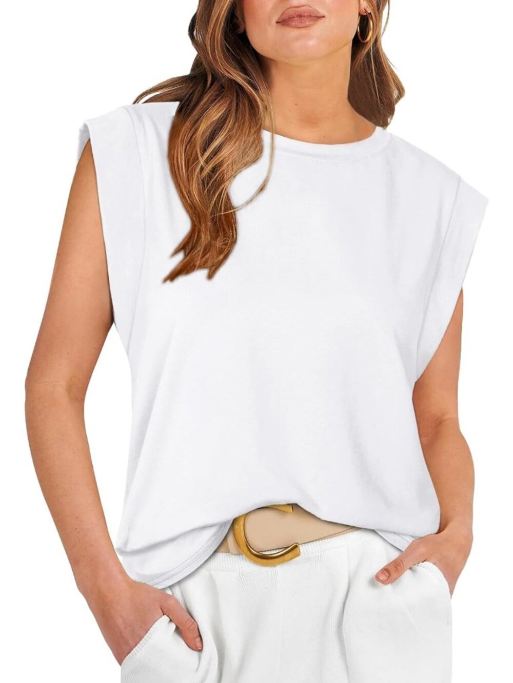 Summer Cap Sleeve Tops for Women - Basic Tee, Business Casual, Loose Fit, 2026
